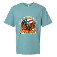The Metric System CanT Measure Freedom Eagle Usa Flag Meme Sueded Cloud Jersey T-Shirt