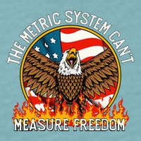The Metric System CanT Measure Freedom Eagle Usa Flag Meme Sueded Cloud Jersey T-Shirt