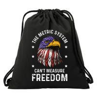 The Metric System CanT Measure Freedom 4th Of July Drawstring Bag