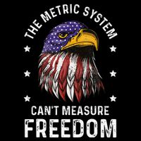 The Metric System CanT Measure Freedom 4th Of July Drawstring Bag