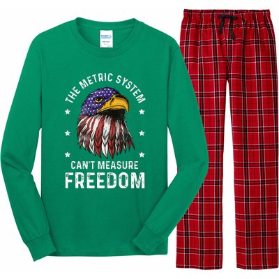 The Metric System CanT Measure Freedom 4th Of July Long Sleeve Pajama Set