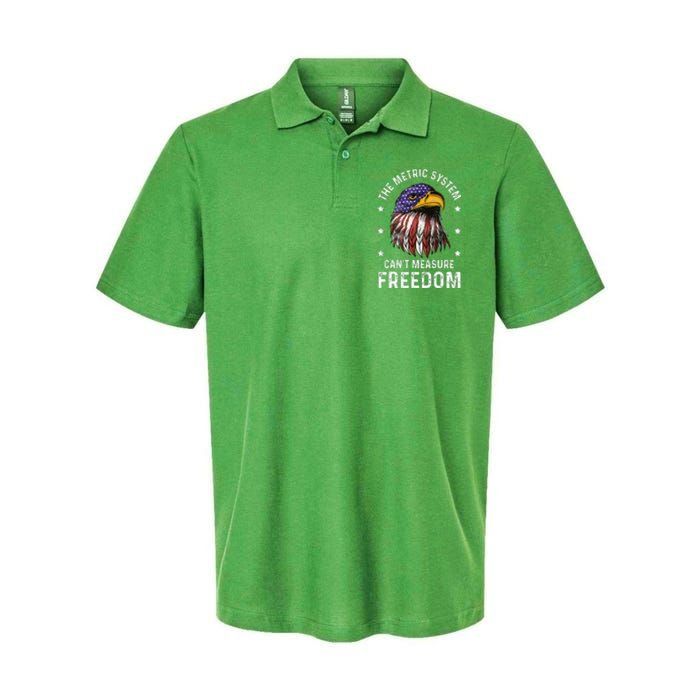 The Metric System CanT Measure Freedom 4th Of July Softstyle Adult Sport Polo