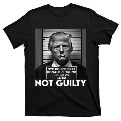 Trump Mug Shot, Trump Not Guilty Pro Trump Supporter T-Shirt