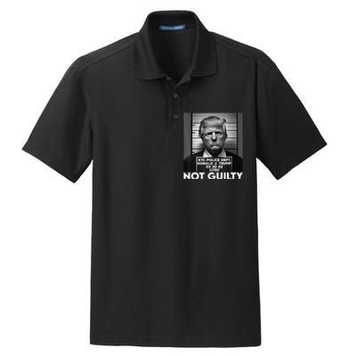 Trump Mug Shot, Trump Not Guilty Pro Trump Supporter Dry Zone Grid Polo