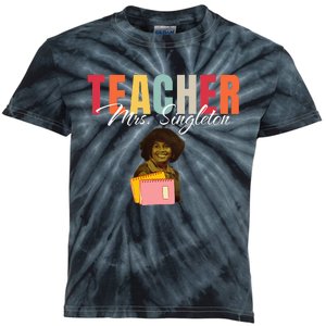 Teacher Mrs. Singleton Loving Mom and Mentor Kids Tie-Dye T-Shirt