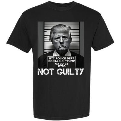 Trump Mug Shot, Trump Not Guilty Pro Trump Supporter Garment-Dyed Heavyweight T-Shirt