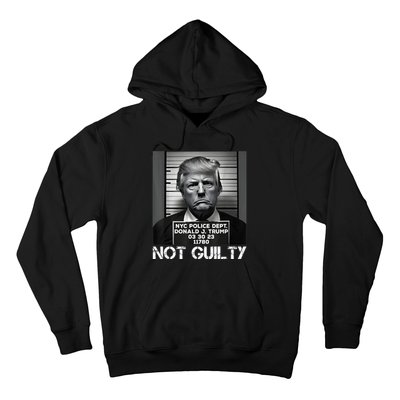 Trump Mug Shot, Trump Not Guilty Pro Trump Supporter Hoodie