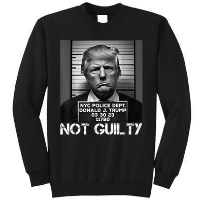 Trump Mug Shot, Trump Not Guilty Pro Trump Supporter Sweatshirt