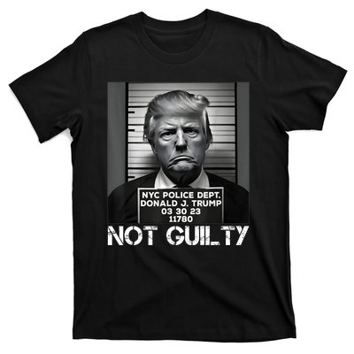 Trump Mug Shot, Trump Not Guilty Pro Trump Supporter T-Shirt