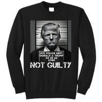 Trump Mug Shot, Trump Not Guilty Pro Trump Supporter Tall Sweatshirt