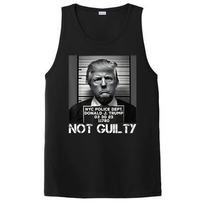 Trump Mug Shot, Trump Not Guilty Pro Trump Supporter PosiCharge Competitor Tank