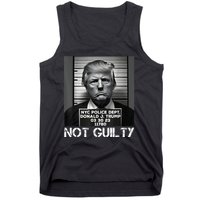 Trump Mug Shot, Trump Not Guilty Pro Trump Supporter Tank Top