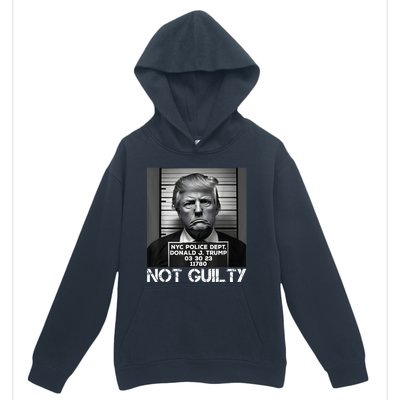 Trump Mug Shot, Trump Not Guilty Pro Trump Supporter Urban Pullover Hoodie