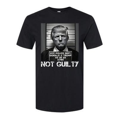 Trump Mug Shot, Trump Not Guilty Pro Trump Supporter Softstyle® CVC T-Shirt