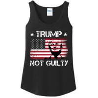 Trump Mug Shot, Trump Not Guilty Pro Trump Supporter Ladies Essential Tank