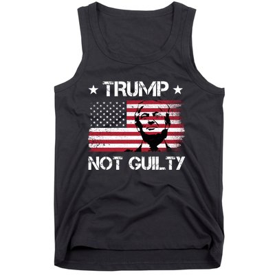 Trump Mug Shot, Trump Not Guilty Pro Trump Supporter Tank Top