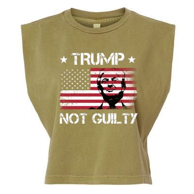 Trump Mug Shot, Trump Not Guilty Pro Trump Supporter Garment-Dyed Women's Muscle Tee