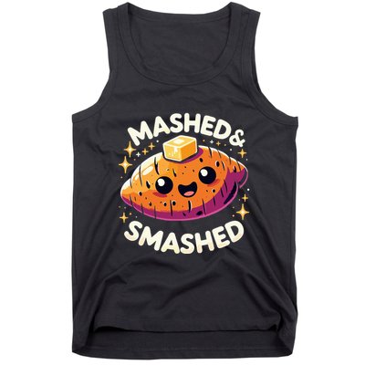 Thanksgiving Mashed & Smashed Funny Sweet Potato Tank Top