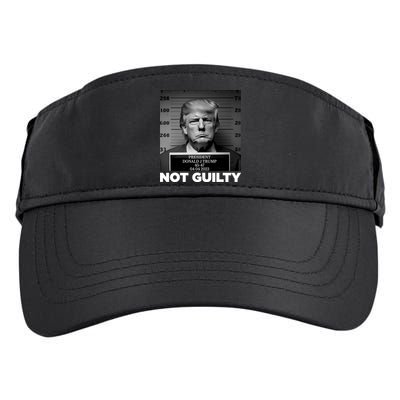 Trump Mug Shot, Trump Not Guilty Pro Trump Supporter Adult Drive Performance Visor