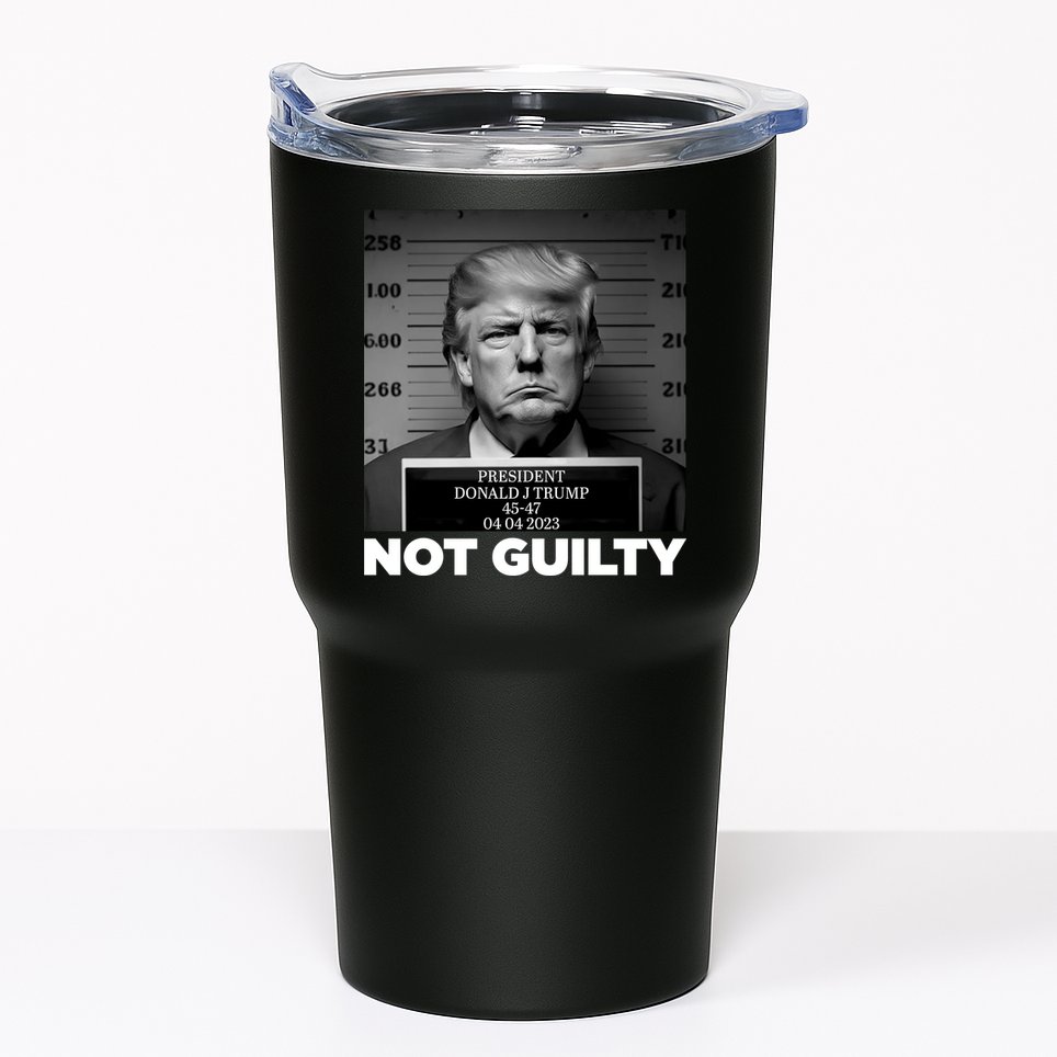 Trump Mug Shot, Trump Not Guilty Pro Trump Supporter Tumbler