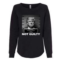 Trump Mug Shot, Trump Not Guilty Pro Trump Supporter Womens California Wash Sweatshirt