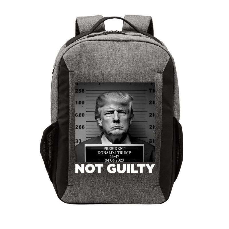 Trump Mug Shot, Trump Not Guilty Pro Trump Supporter Vector Backpack