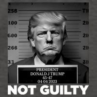 Trump Mug Shot, Trump Not Guilty Pro Trump Supporter Vector Backpack