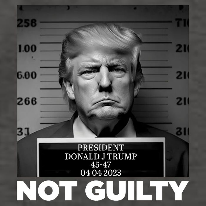Trump Mug Shot, Trump Not Guilty Pro Trump Supporter Vector Backpack