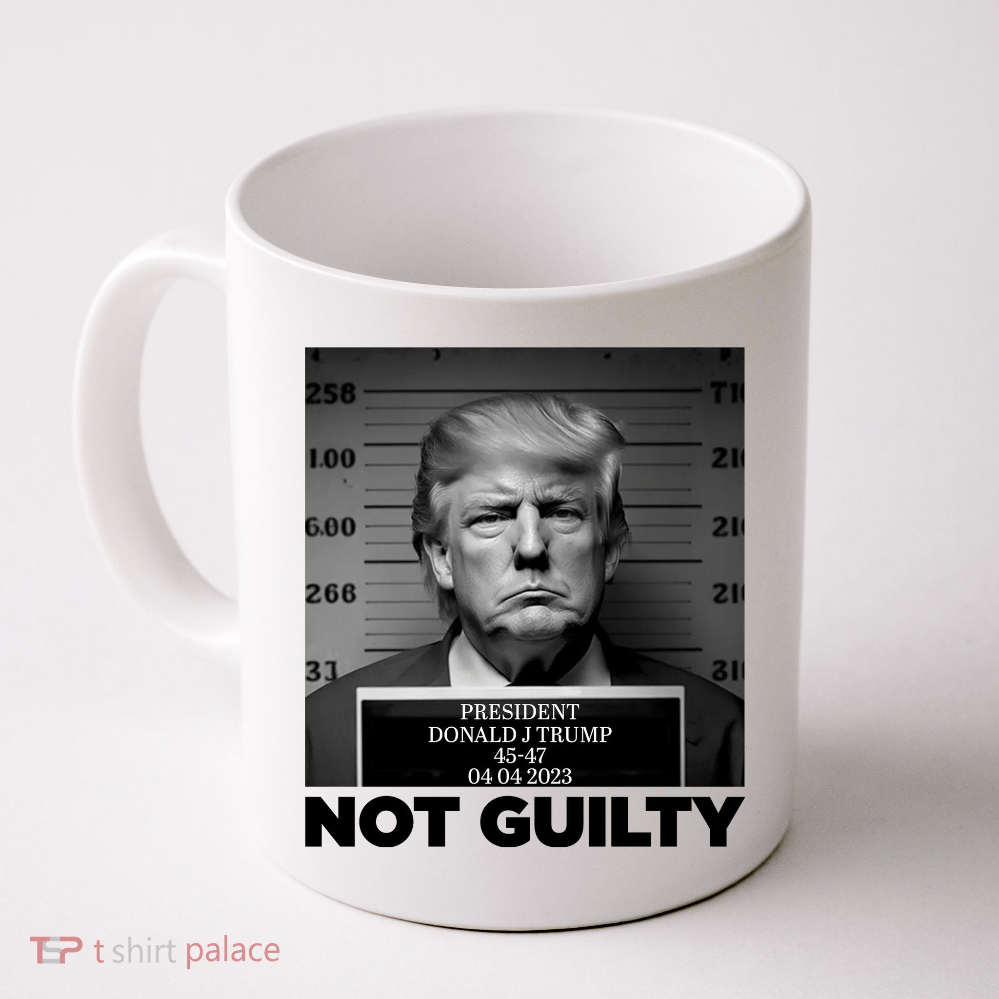 Trump Mug Shot, Trump Not Guilty Pro Trump Supporter Mug