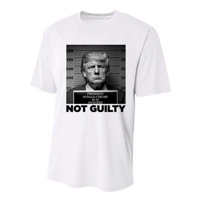 Trump Mug Shot, Trump Not Guilty Pro Trump Supporter Youth Performance Sprint T-Shirt