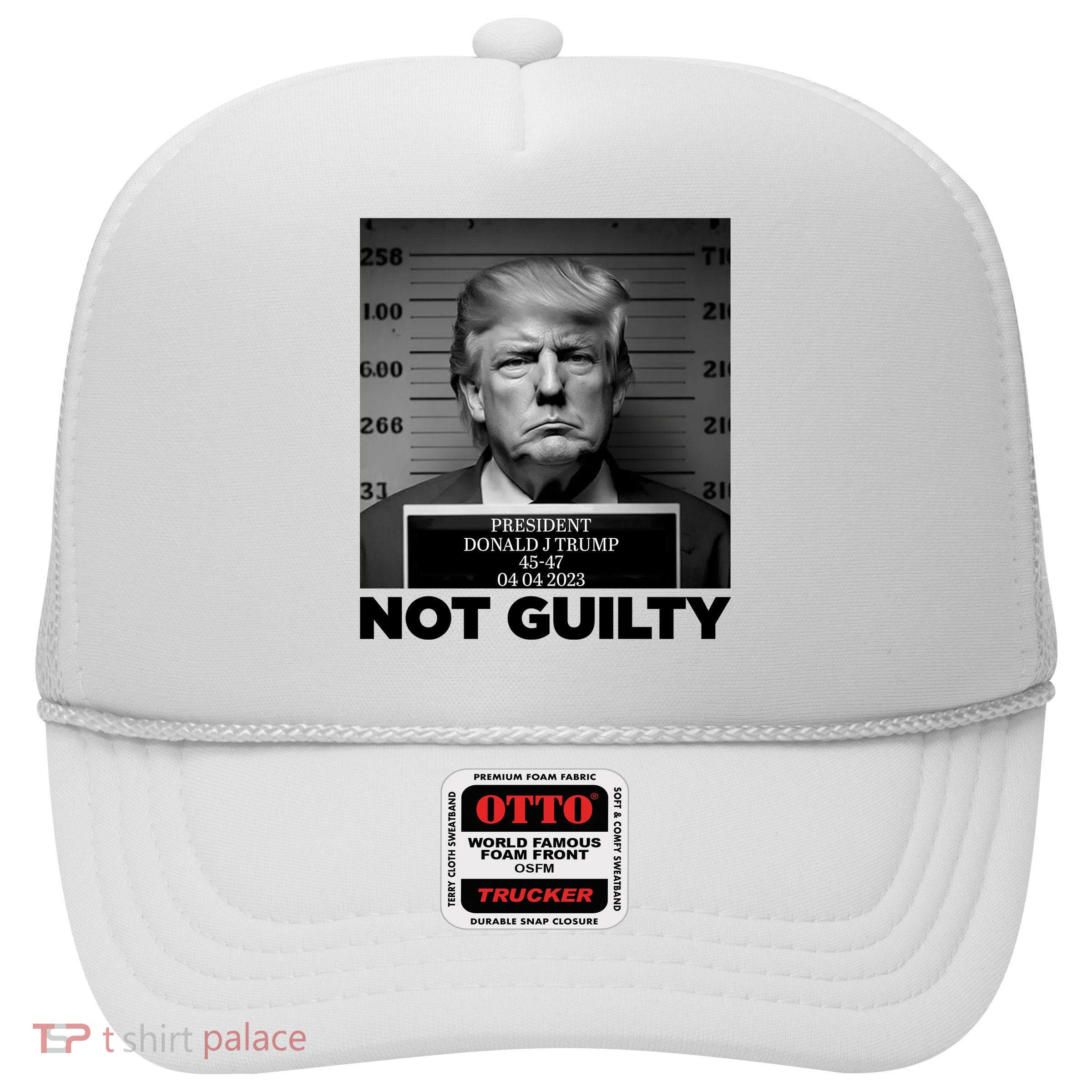 Trump Mug Shot, Trump Not Guilty Pro Trump Supporter Trucker Hat
