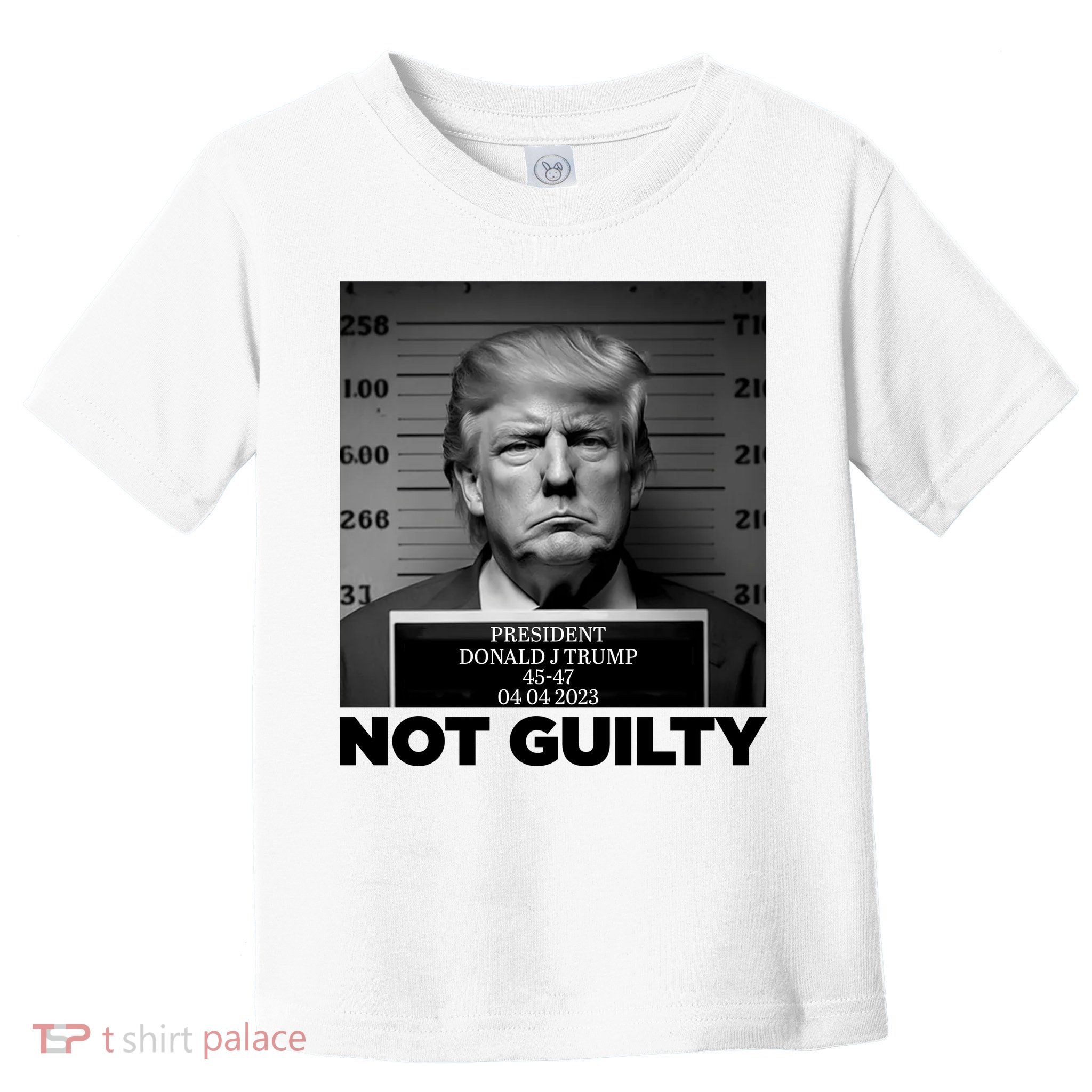 Trump Mug Shot, Trump Not Guilty Pro Trump Supporter Toddler T-Shirt