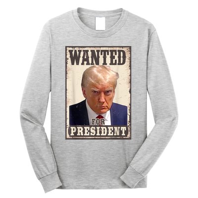 Trump Mug Shot Trump MugShot Never Surrender Long Sleeve Shirt