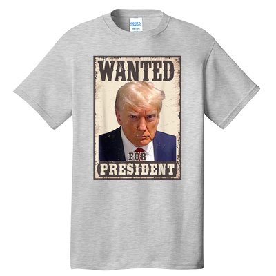 Trump Mug Shot Trump MugShot Never Surrender Tall T-Shirt