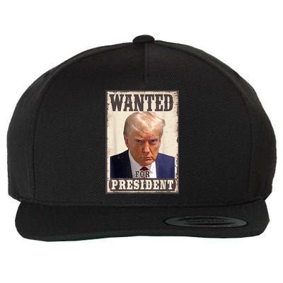 Trump Mug Shot Trump MugShot Never Surrender Wool Snapback Cap