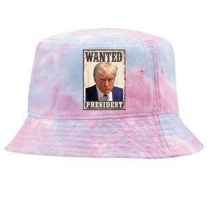 Trump Mug Shot Trump MugShot Never Surrender Tie-Dyed Bucket Hat