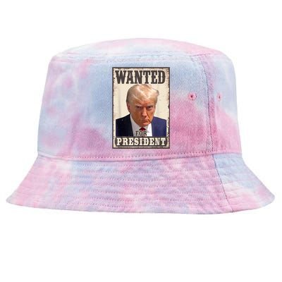 Trump Mug Shot Trump MugShot Never Surrender Tie-Dyed Bucket Hat