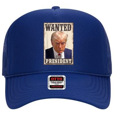 Trump Mug Shot Trump MugShot Never Surrender High Crown Mesh Back Trucker Hat