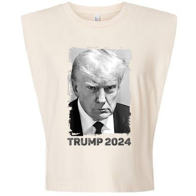 Trump Mug Shot Trump MugShot Never Surrender Garment-Dyed Women's Muscle Tee