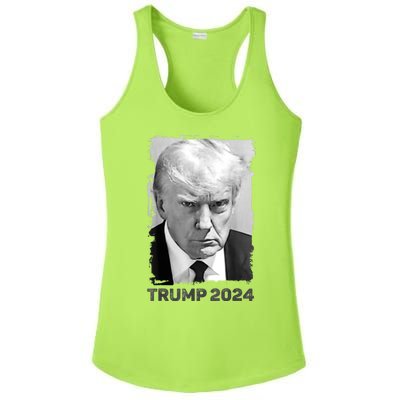 Trump Mug Shot Trump MugShot Never Surrender Ladies PosiCharge Competitor Racerback Tank