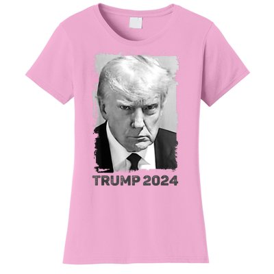 Trump Mug Shot Trump MugShot Never Surrender Women's T-Shirt