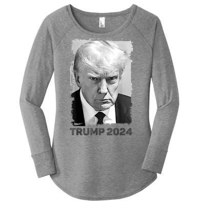 Trump Mug Shot Trump MugShot Never Surrender Women's Perfect Tri Tunic Long Sleeve Shirt