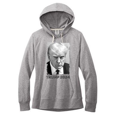 Trump Mug Shot Trump MugShot Never Surrender Women's Fleece Hoodie