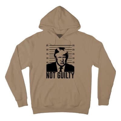 Trump Mug Shot, Trump Not Guilty Pro Trump Supporter Hoodie