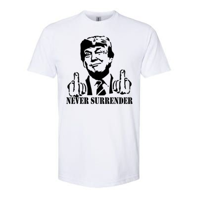 Trump Mug Shot Trump MugShot Never Surrender Softstyle® CVC T-Shirt