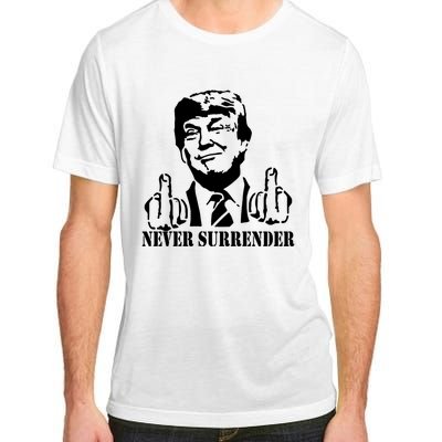 Trump Mug Shot Trump MugShot Never Surrender Adult ChromaSoft Performance T-Shirt