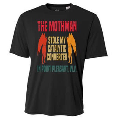 The Mothman Stole My Catalytic Converter In Point Vintage Cooling Performance Crew T-Shirt