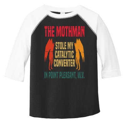 The Mothman Stole My Catalytic Converter In Point Vintage Toddler Fine Jersey T-Shirt