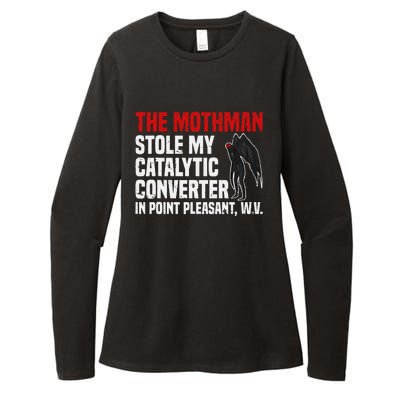 The Mothman Stole My Catalytic Converter In Point Vintage Womens CVC Long Sleeve Shirt