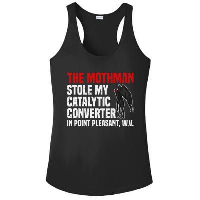 The Mothman Stole My Catalytic Converter In Point Vintage Ladies PosiCharge Competitor Racerback Tank